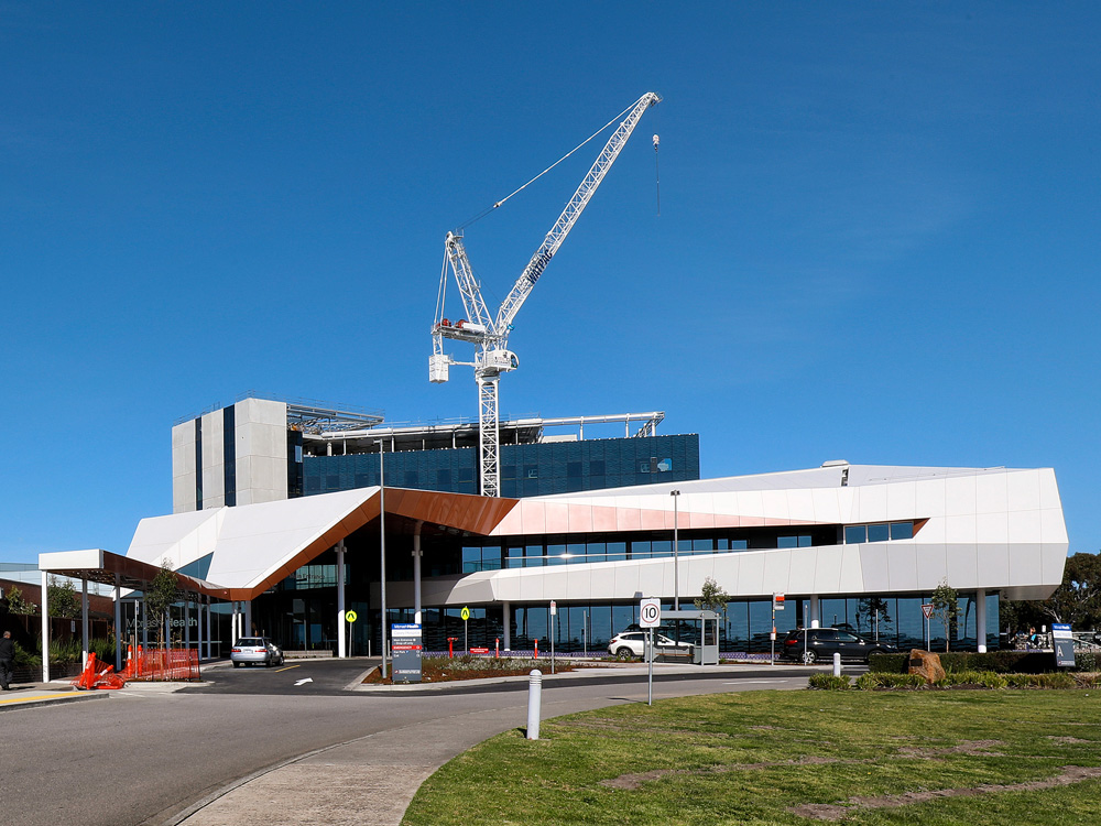 Casey Hospital expansion — exterior view