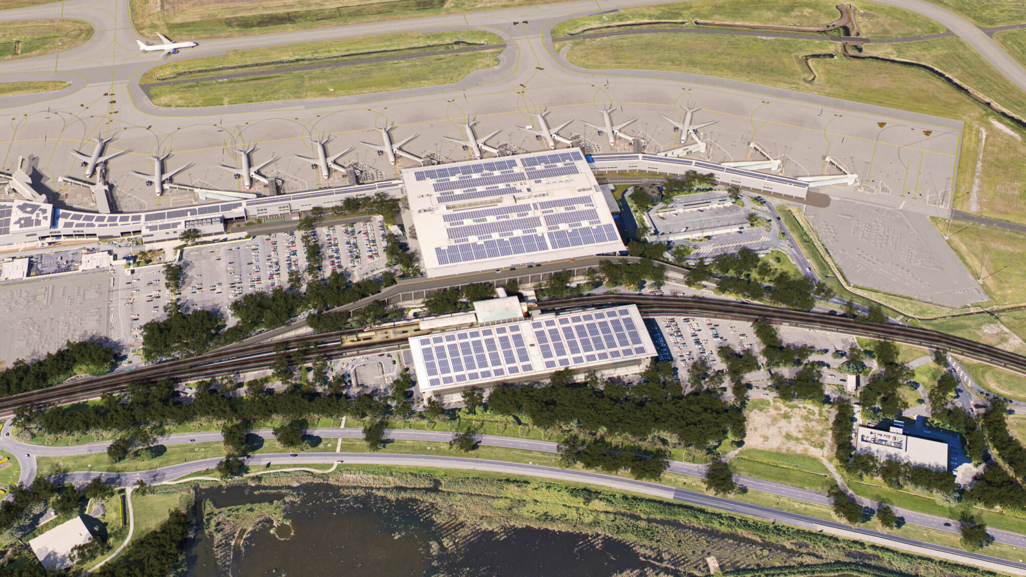 International Terminal Building aerial view