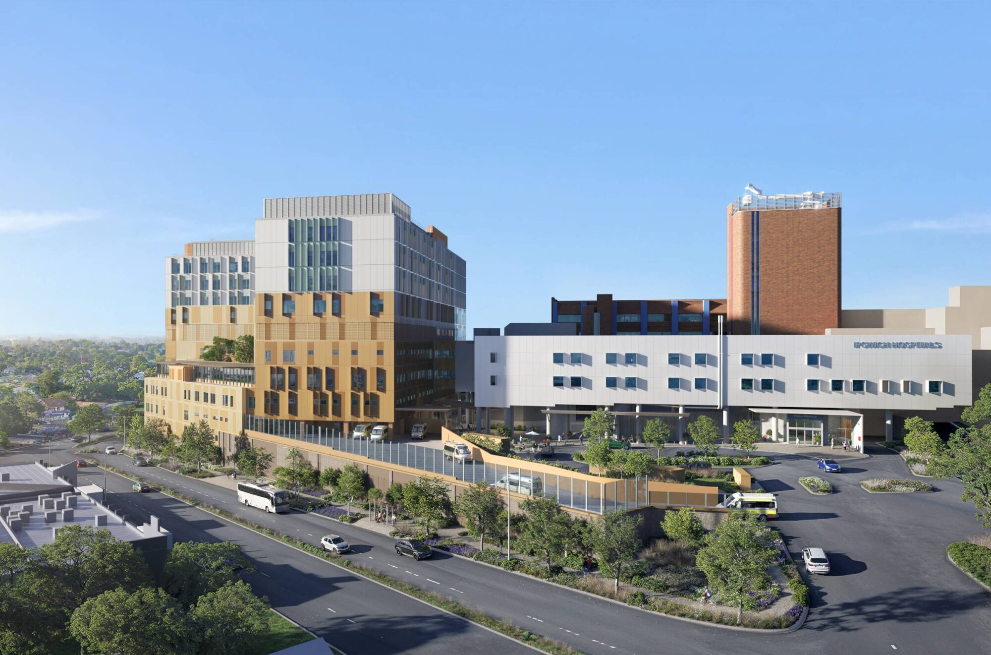 Ipswich Hospital Transit Care Centre — exterior view