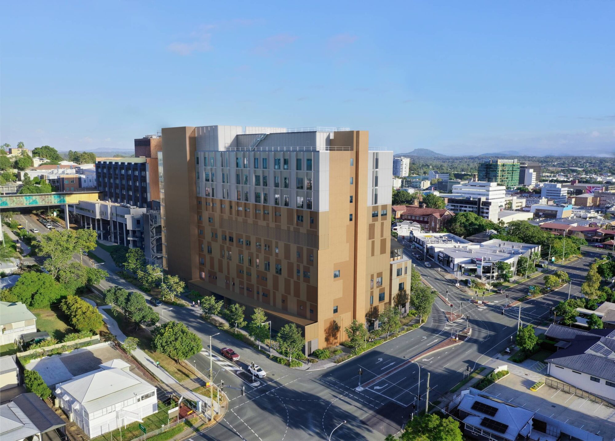 Ipswich Hospital Transit Care Centre — external elevation
